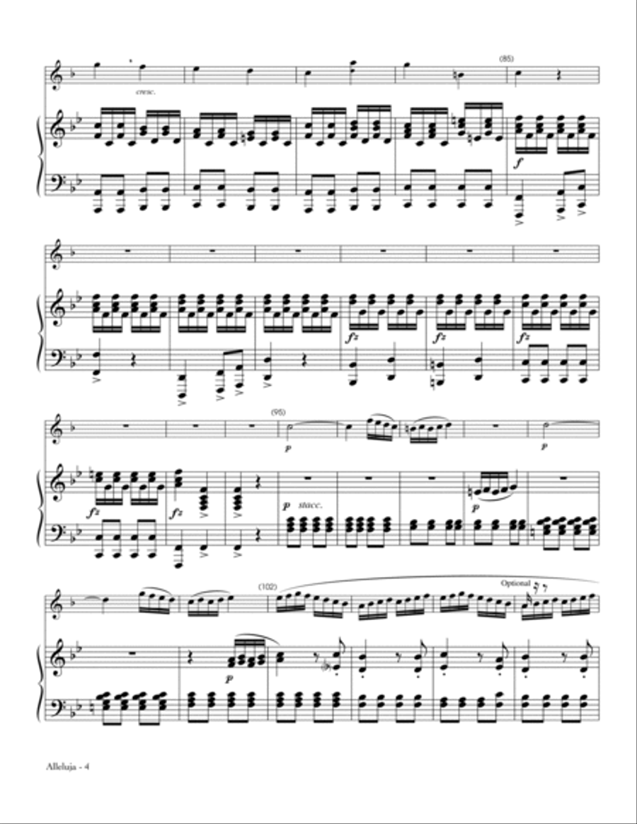 Alleluja (from Exsultate, Jubilate) School and Community scores gallery preview page 4