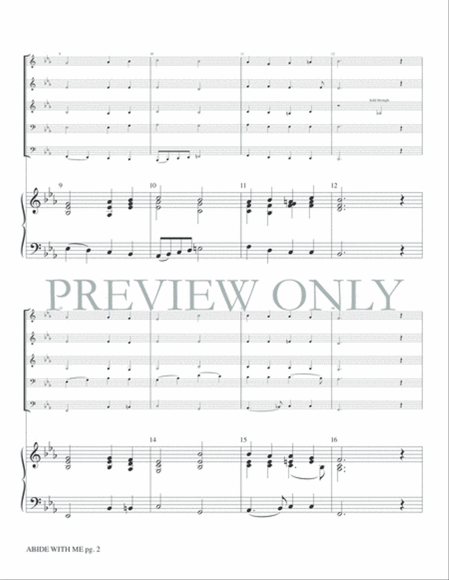 Abide with Me Abide with Me Brass Ensemble scores gallery preview page 4