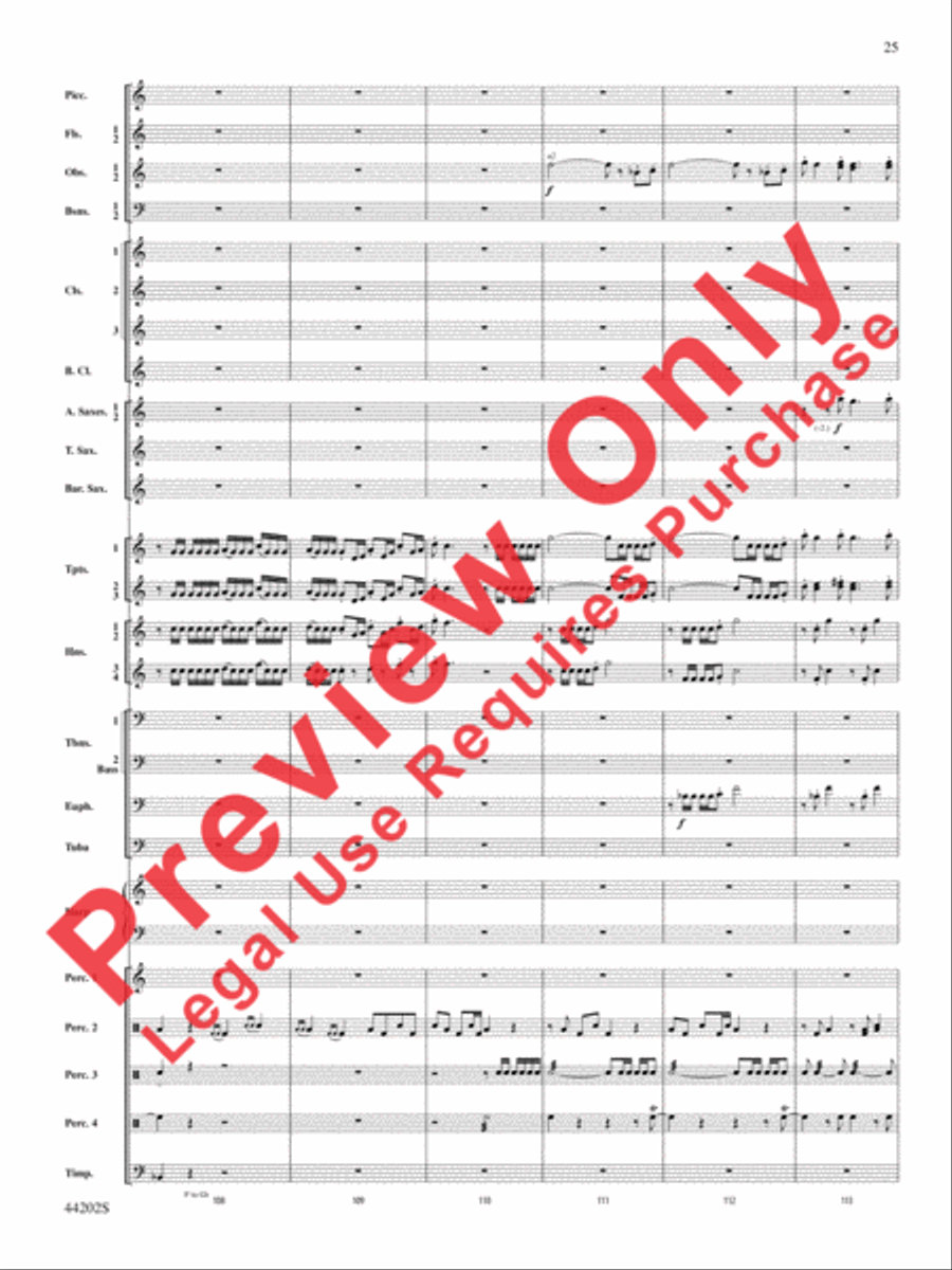 A Celebration Overture Concert Band scores gallery preview page 26
