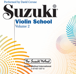 Book cover for Suzuki Violin School, Volume 2