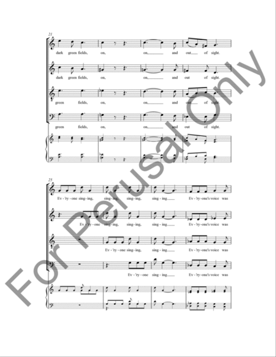 Everyone Sang 4-Part scores gallery preview page 5