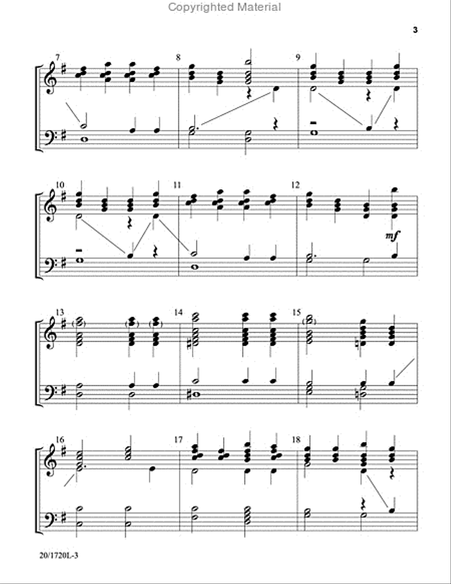 A Christmas Lullaby 3-Octaves scores gallery preview page 3