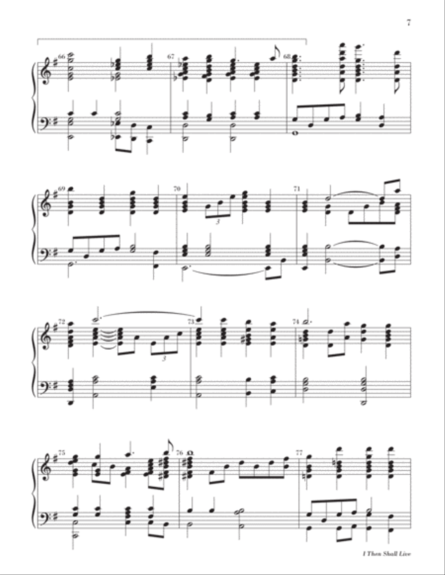 I Then Shall Live 5-Octaves scores gallery preview page 8