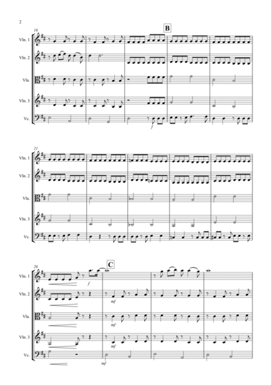 Blue Moon Blue Moon String Quartet scores gallery preview page 2