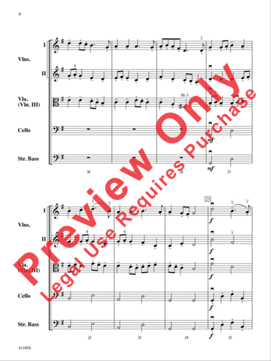 The Simple Gifts of Music String Orchestra scores gallery preview page 5
