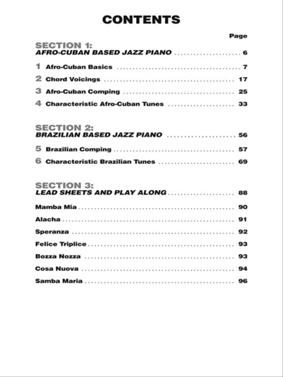 Latin Jazz Piano – The Complete Guide with Online Audio! Piano Method scores gallery preview page 3