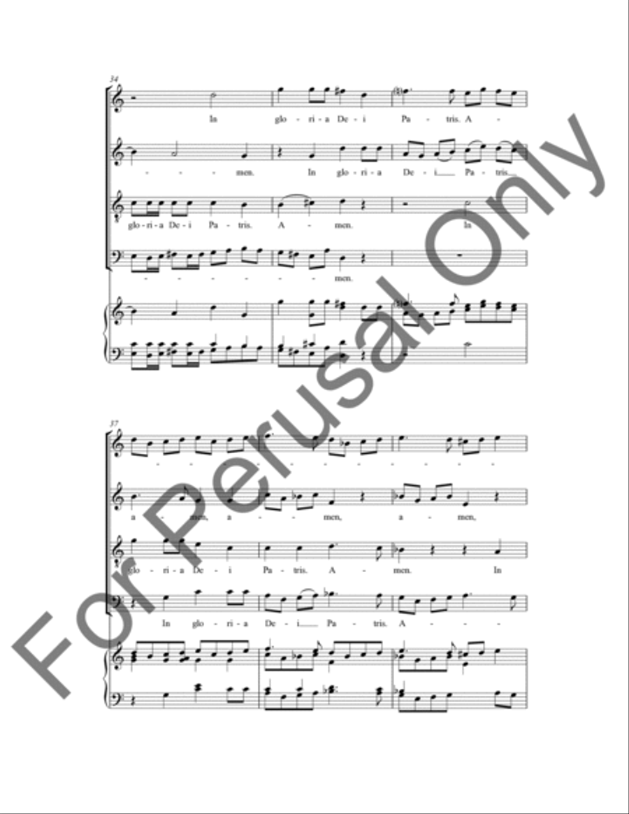 Cum Sancto Spiritu 4-Part scores gallery preview page 7