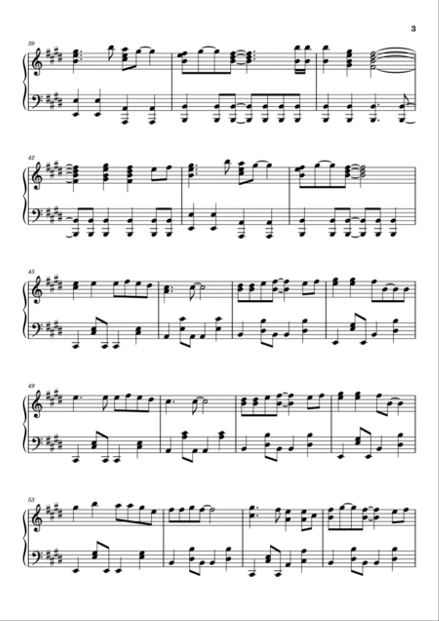 Moonlight Shadow Piano Solo scores gallery preview page 3