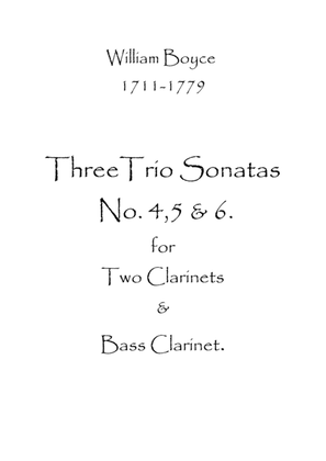 Book cover for Three Trio Sonatas No.4,5 &6