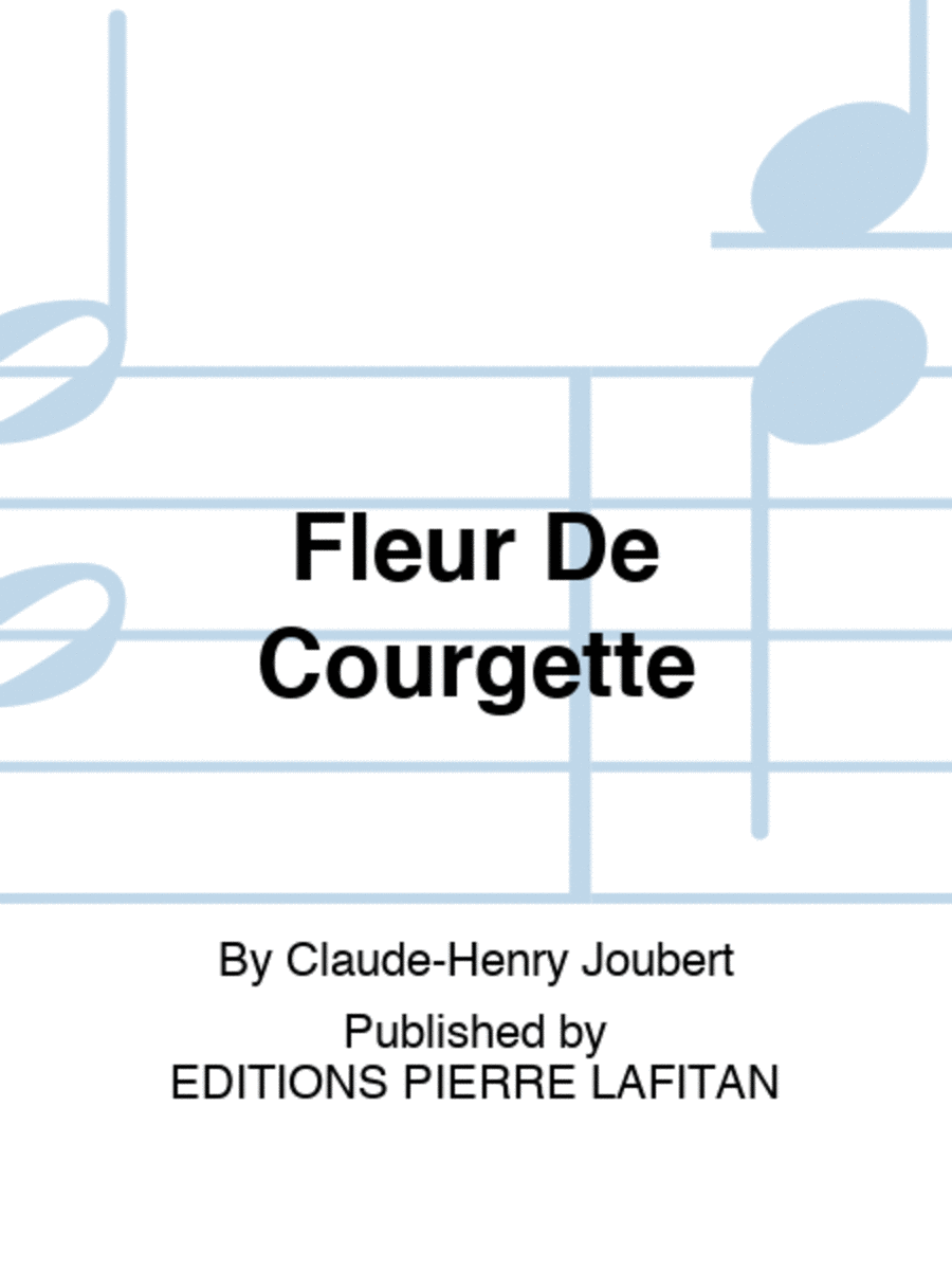 Fleur De Courgette Flute Solo scores gallery preview page 1