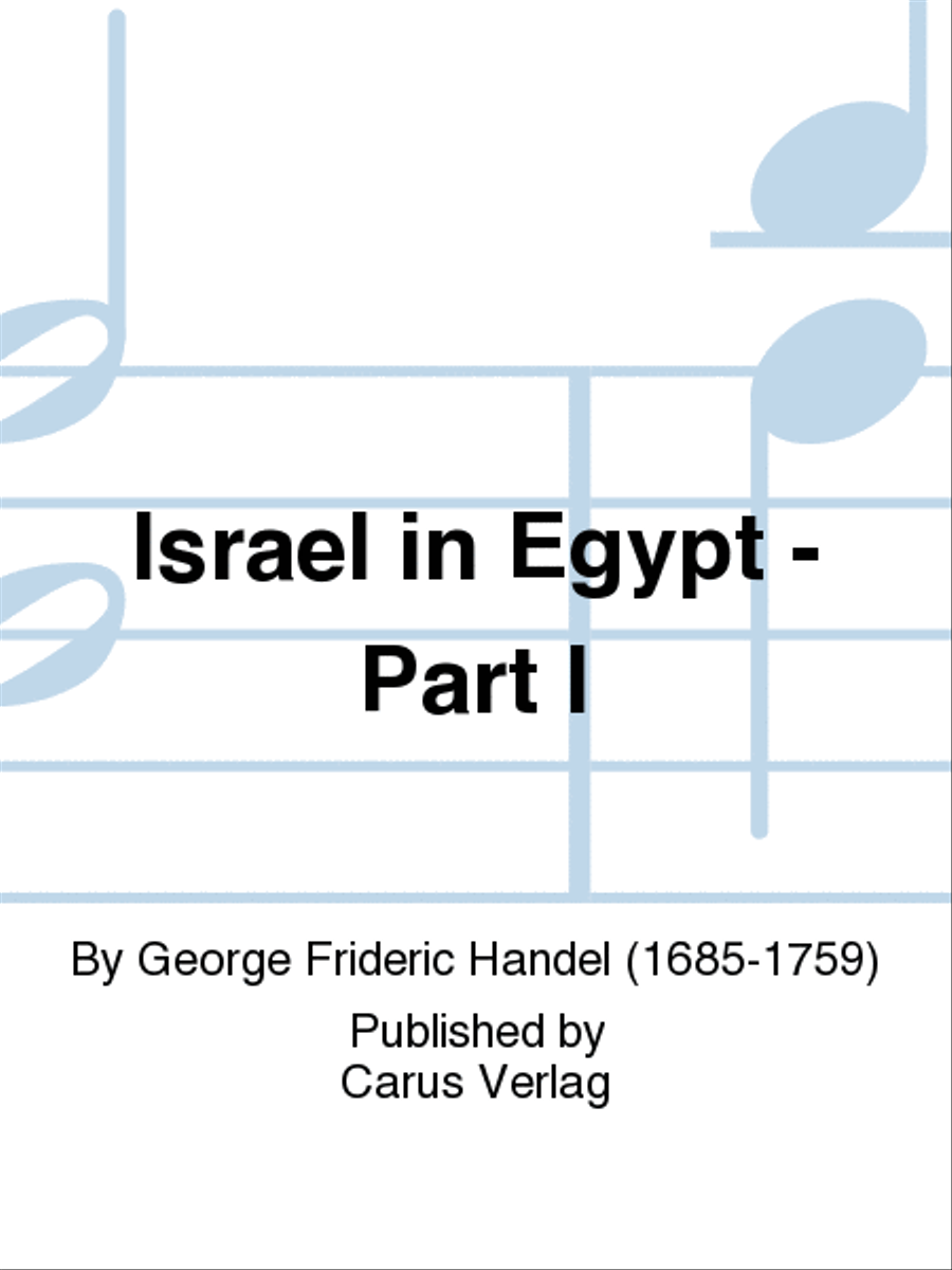 Israel in Egypt - Part I Israel in Egypt - Part I Double Bass scores gallery preview page 1
