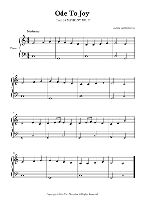 Ode To Joy - Easy Piano (C Major)