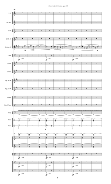 Concerto for Orchestra, opus 111 (2005, rev. 2010) for large orchestra