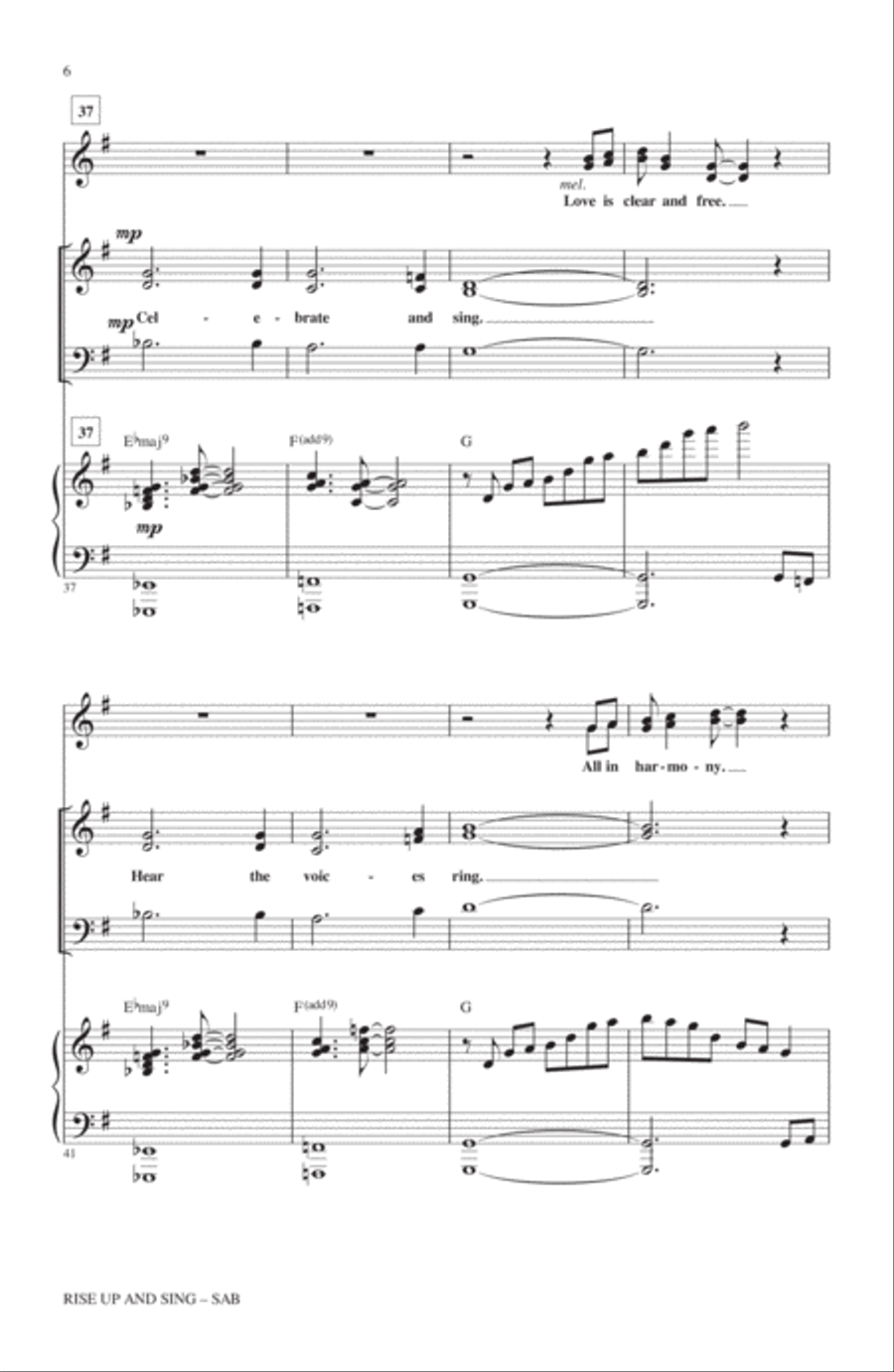 Rise Up And Sing 3-Part scores gallery preview page 4