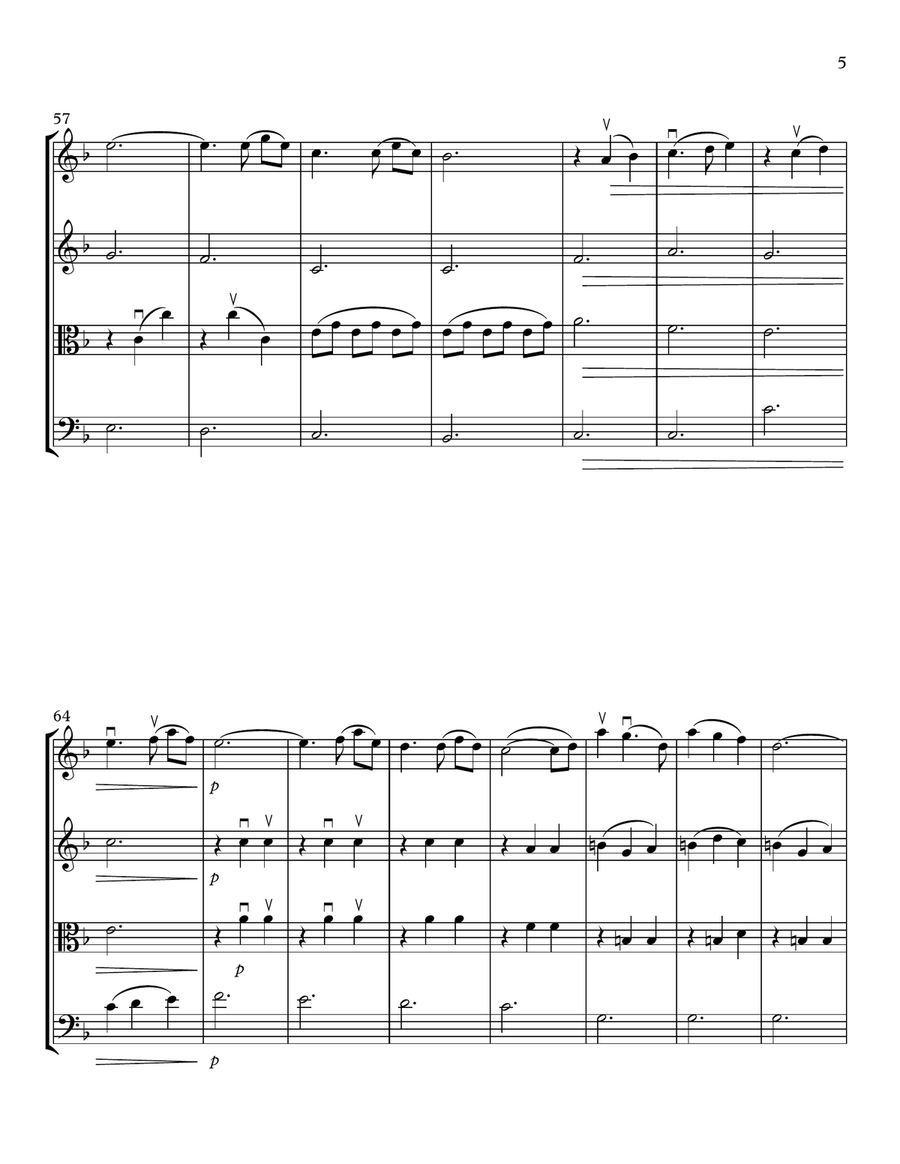 Married Life String Quartet scores gallery preview page 5