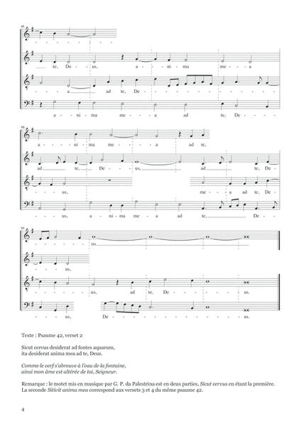 Sicut Cervus Desiderat - Palestrina - SATB