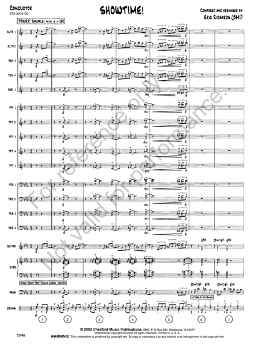 Showtime! Jazz Ensemble scores gallery preview page 2