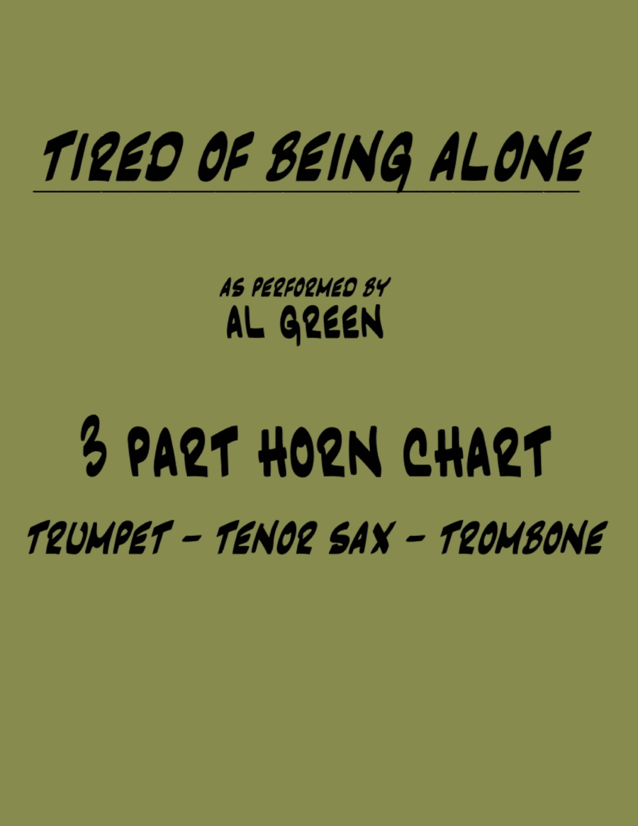 Tired Of Being Alone Small Ensemble scores gallery preview page 1
