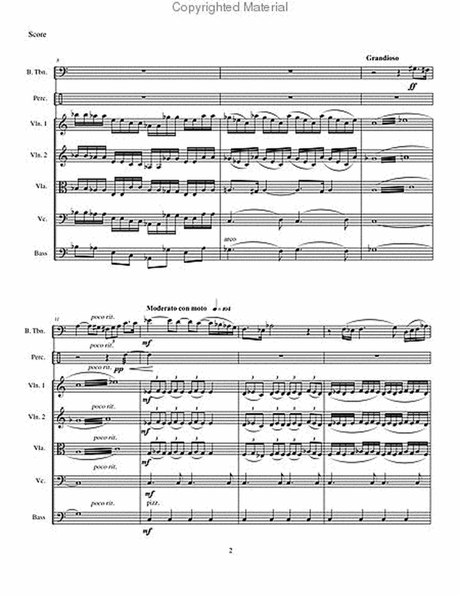 Concerto for Bass Trombone with String Orchestra & Percussion