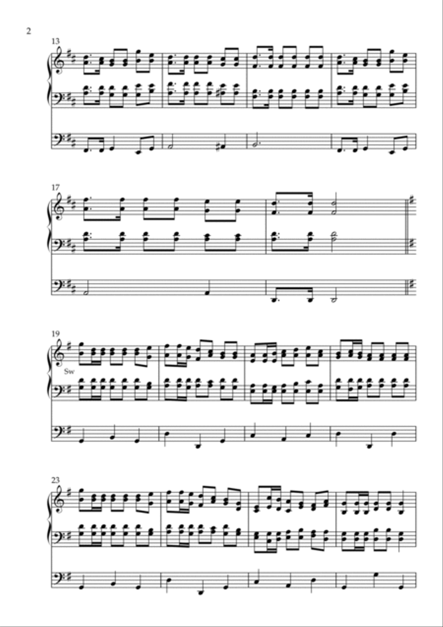 Gaudeamus Igitur Suite, Op. 146 (Organ Solo) by Vidas Pinkevicius (2022) Organ Solo scores gallery preview page 2