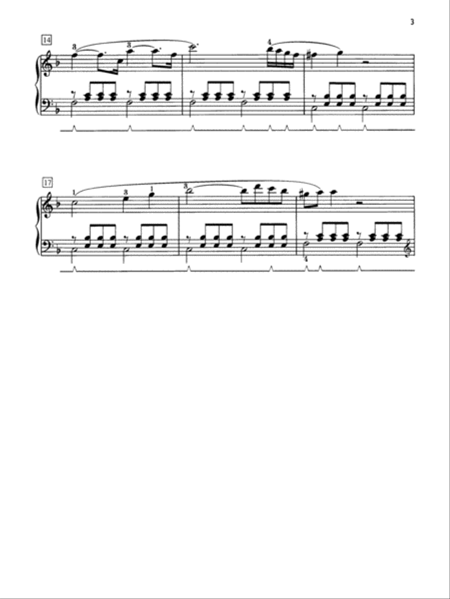 Theme from Piano Concerto No. 21 Small Ensemble scores gallery preview page 3