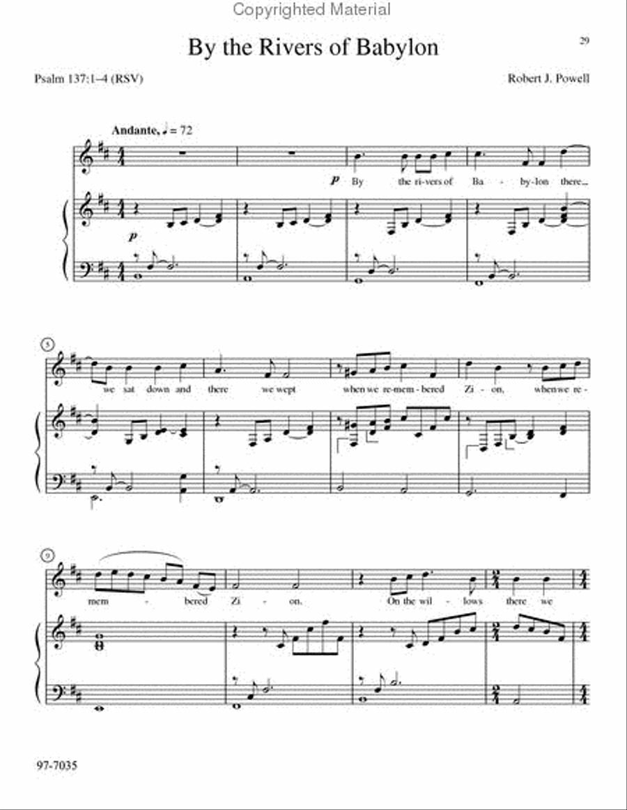 Songs from the Psalms Songs from the Psalms Voice scores gallery preview page 9
