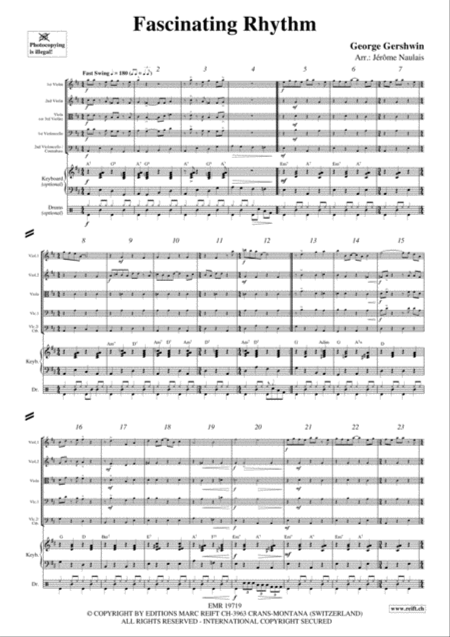 Fascinating Rhythm String Orchestra scores gallery preview page 3