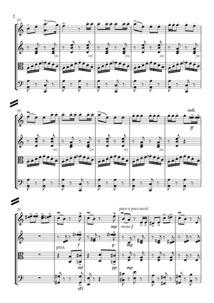 "The Overcoat" Polka from "Gogol Suite" for String Quartet - Full Score image number null