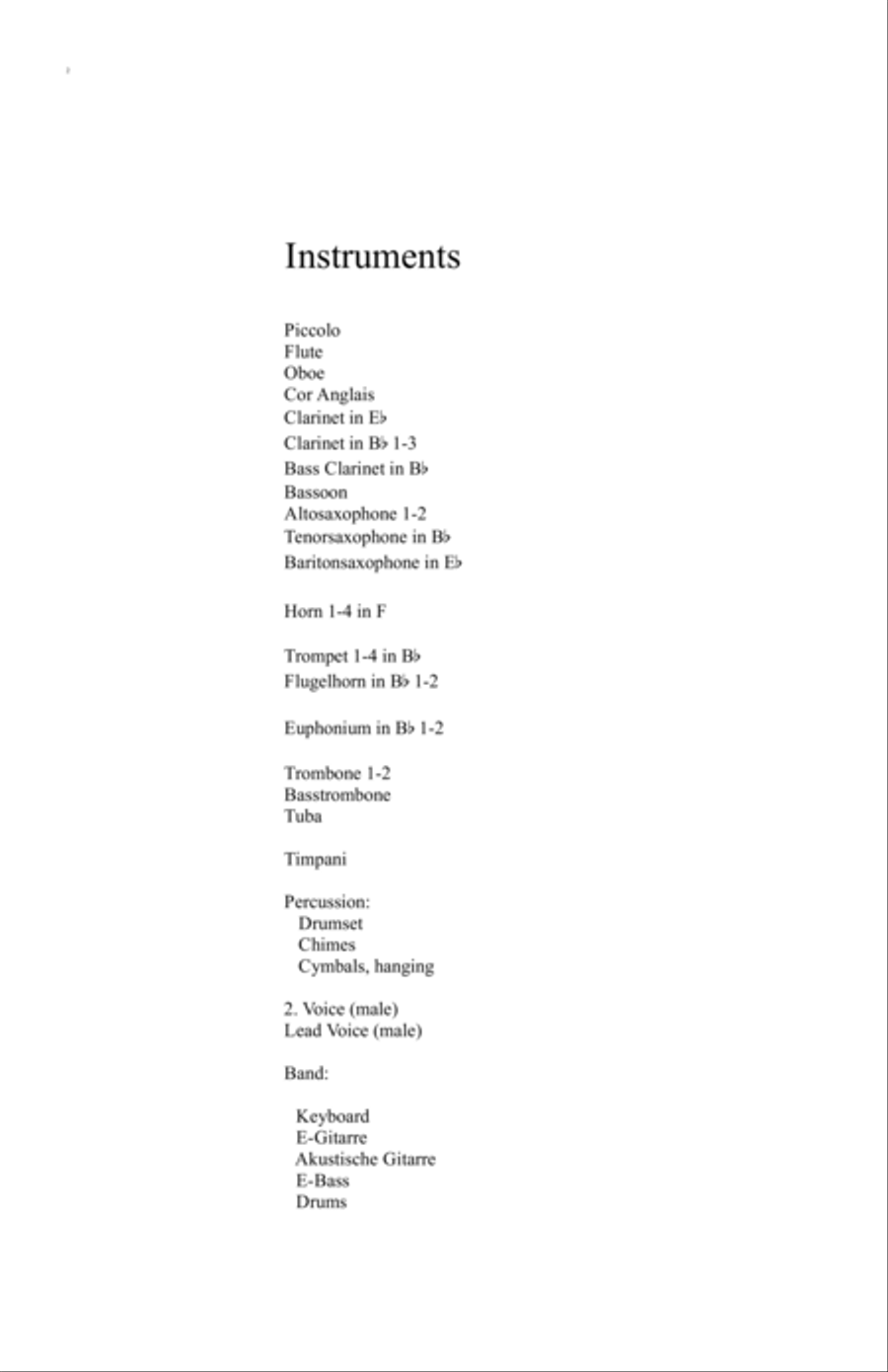 Nothing Else Matters Concert Band scores gallery preview page 2
