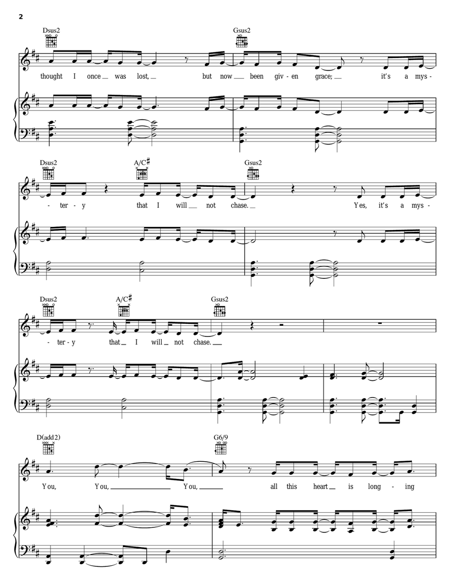 Longing Heart Longing Heart Piano, Vocal, Guitar scores gallery preview page 2