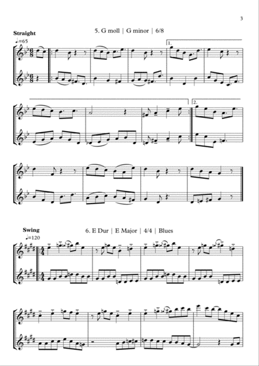 28 Elite Duets - Syncopated - for 2 Flutes Flute Duet scores gallery preview page 5