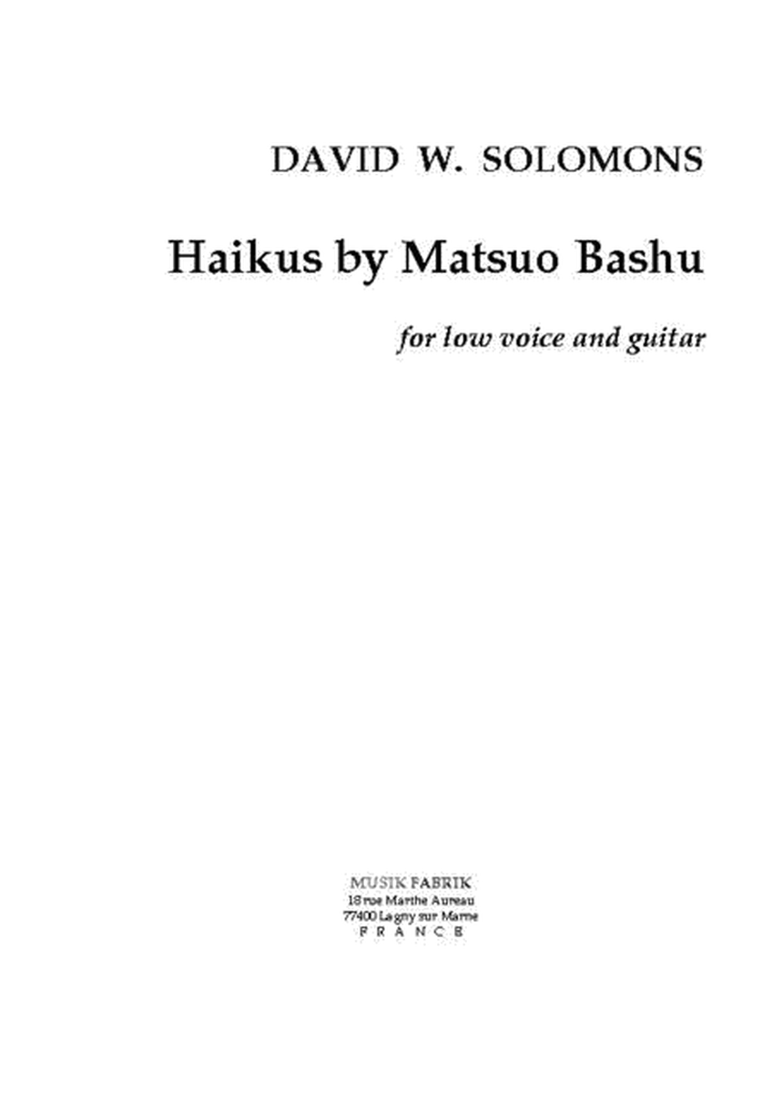 Haikus by Matsuo Basho (Jap. text)