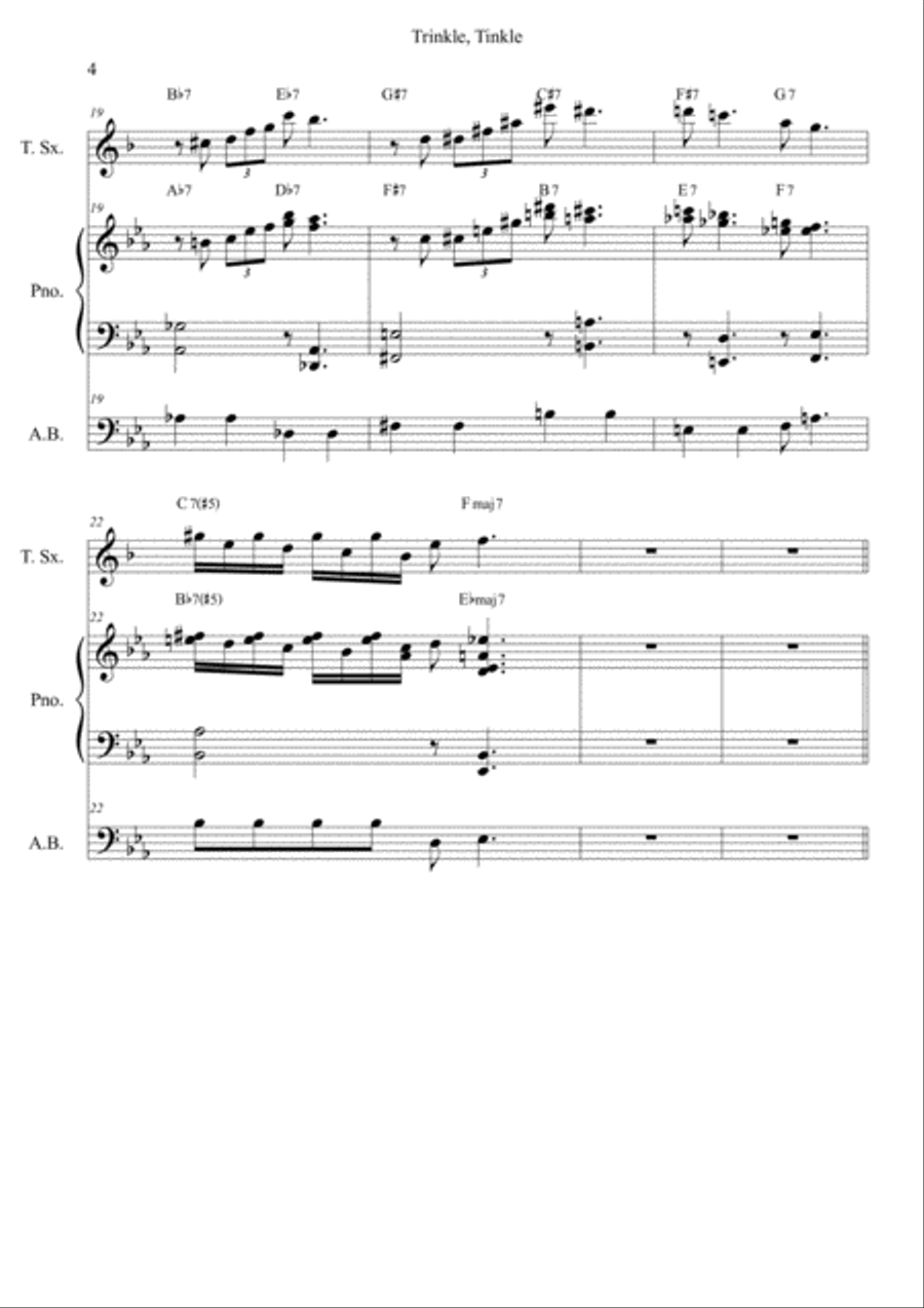 Trinkle-tinkle Small Ensemble scores gallery preview page 5