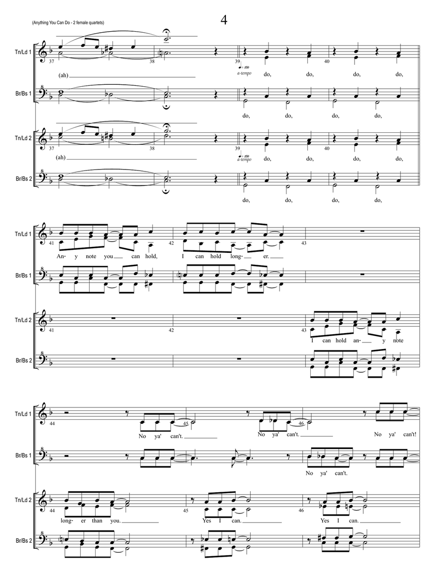 Anything You Can Do SSAA scores gallery preview page 4
