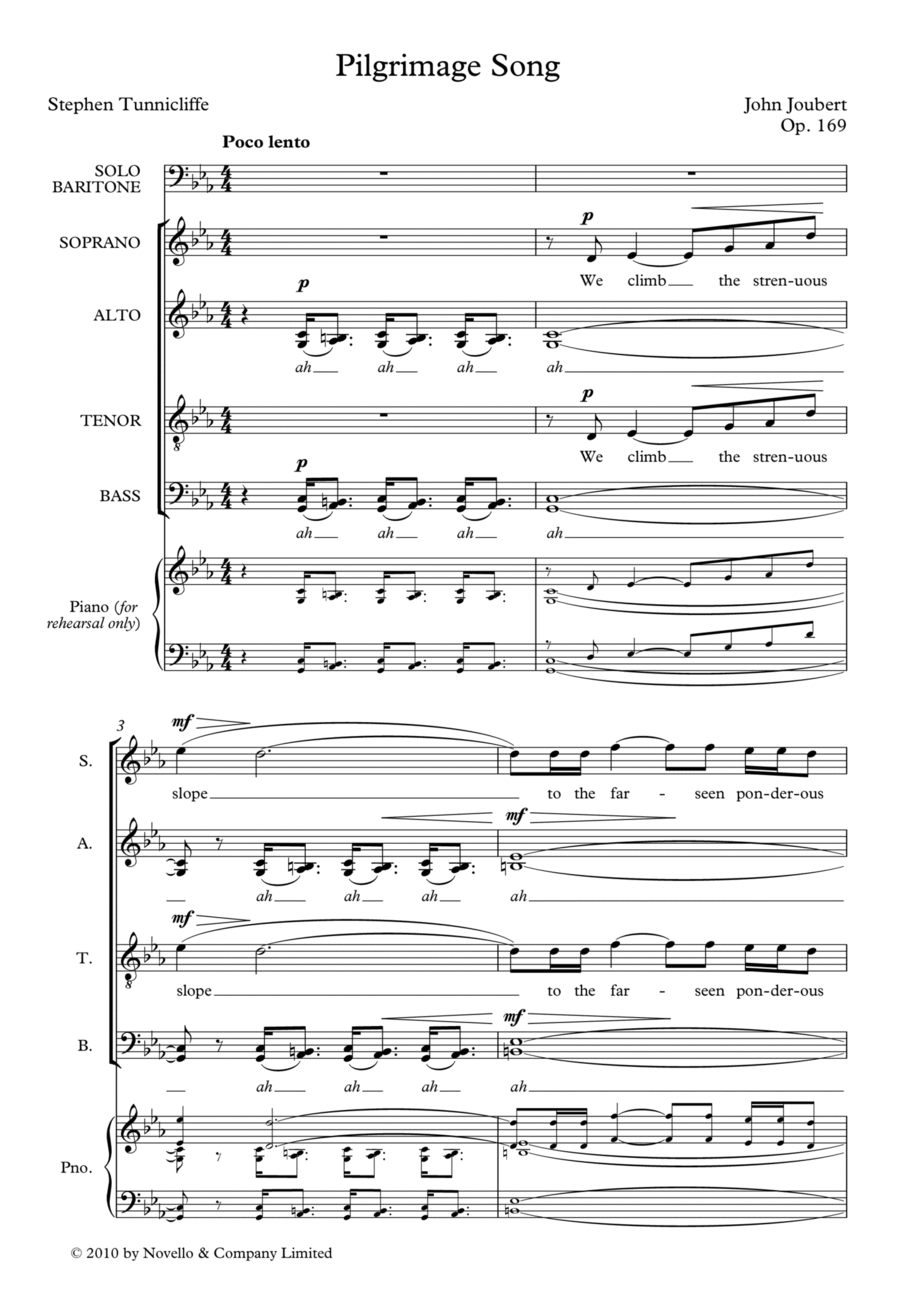 Pilgrimage Song Pilgrimage Song Choir scores gallery preview page 1