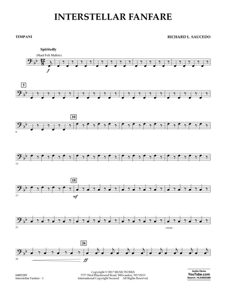 Interstellar Fanfare - Timpani