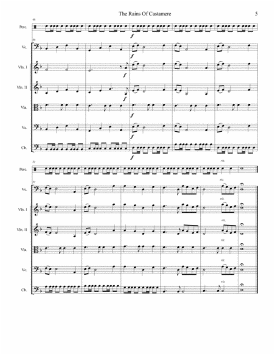 The Rains Of Castamere The Rains Of Castamere String Orchestra scores gallery preview page 6
