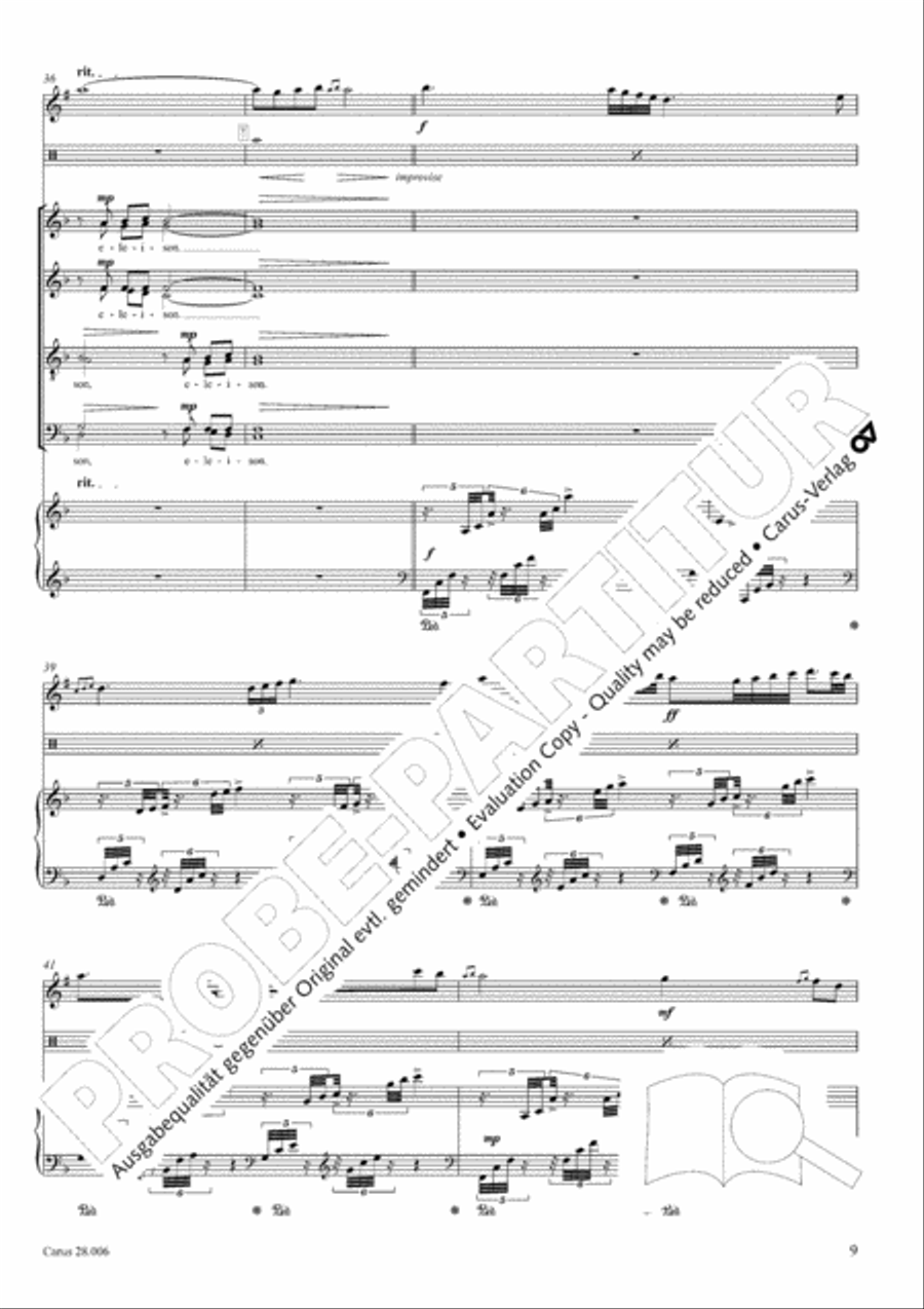 Pastoral Mass 4-Part scores gallery preview page 10