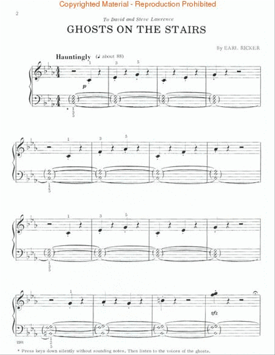 Ghosts on the Stairs Piano Method scores gallery preview page 2