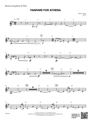 Book cover for Fanfare for Athena: E-flat Baritone Saxophone