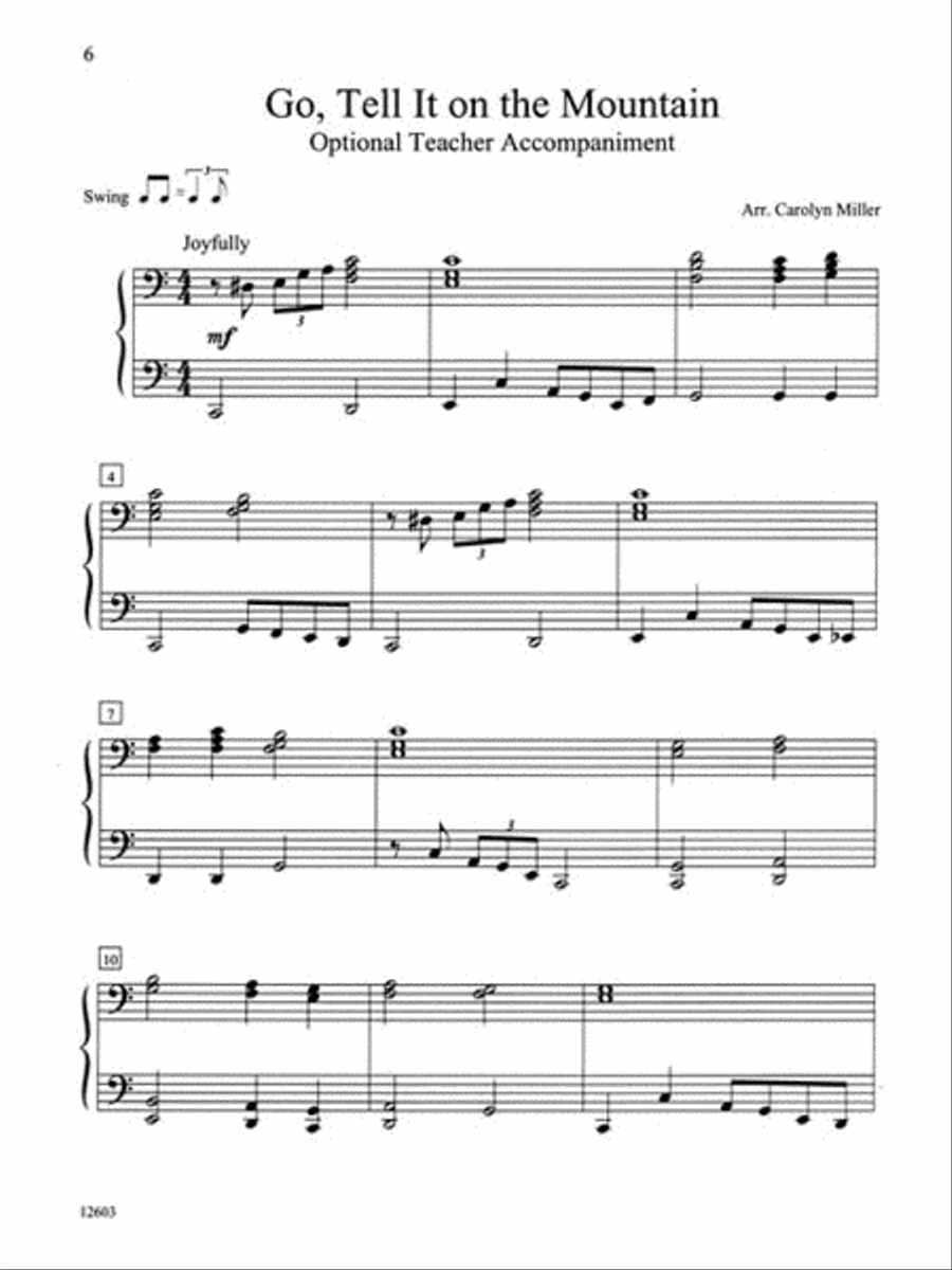 Teaching Little Fingers to Play More Christmas Carols Piano Method scores gallery preview page 5