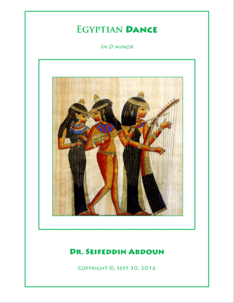 DANCE: Egyptian Dance in D minor Full Orchestra scores gallery preview page 1