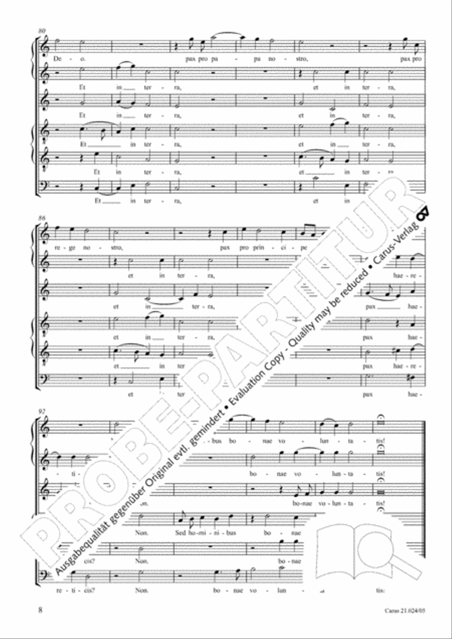 Four Christmas motets (Vier Motetten fur die Weihnachtszeit) Choir scores gallery preview page 9