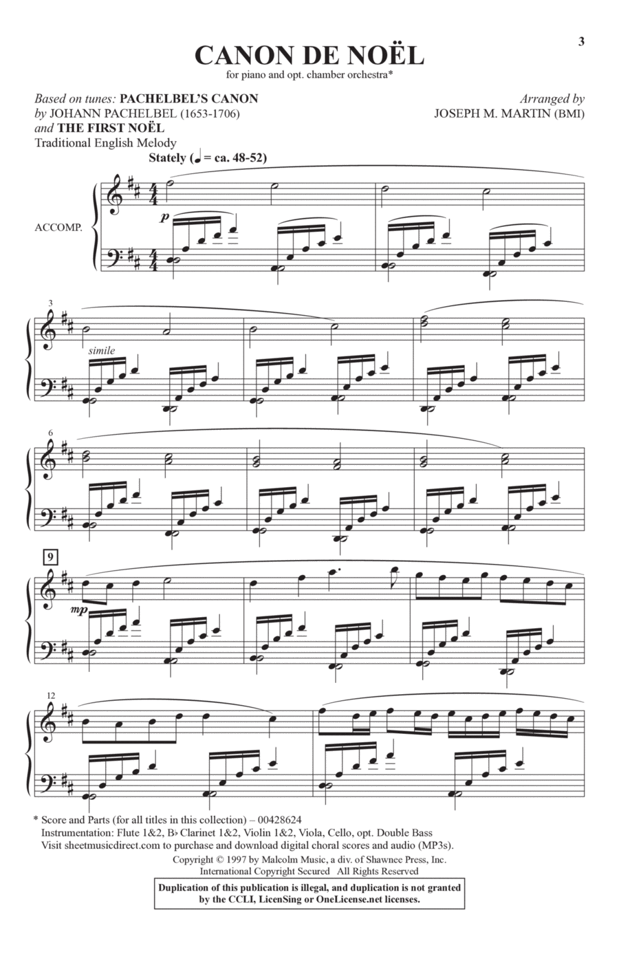 Christmas Classique Christmas Classique 4-Part scores gallery preview page 1