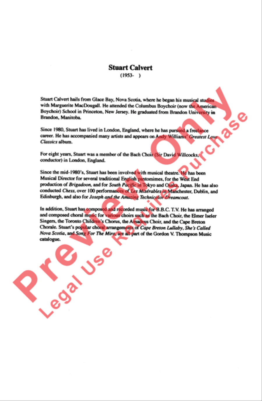 Song for the Mira Men's Choir scores gallery preview page 15