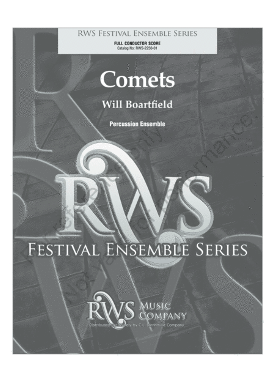 Comets Percussion Ensemble scores gallery preview page 2