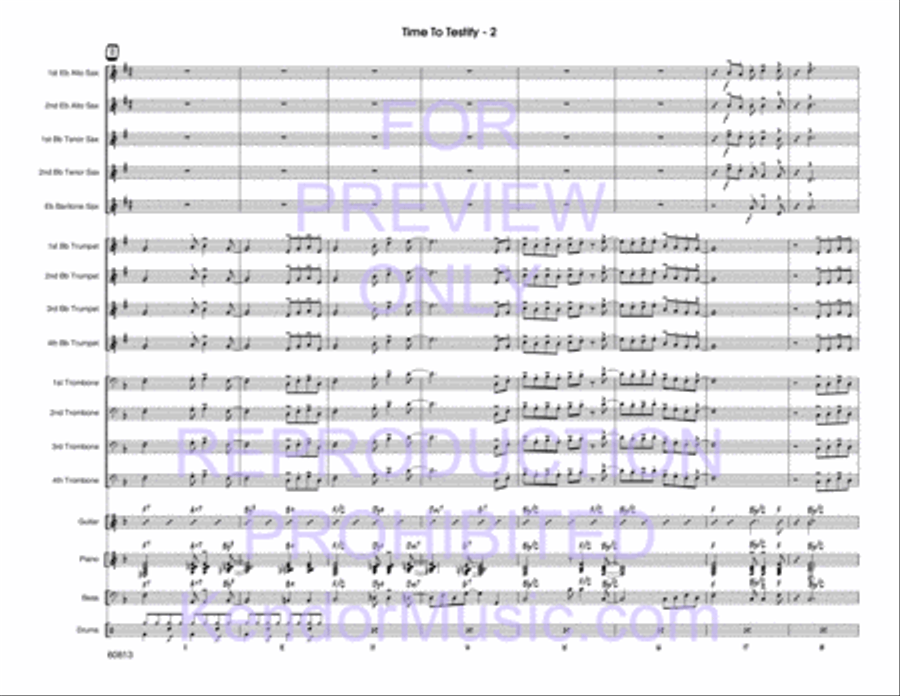 Time To Testify Jazz Ensemble scores gallery preview page 3