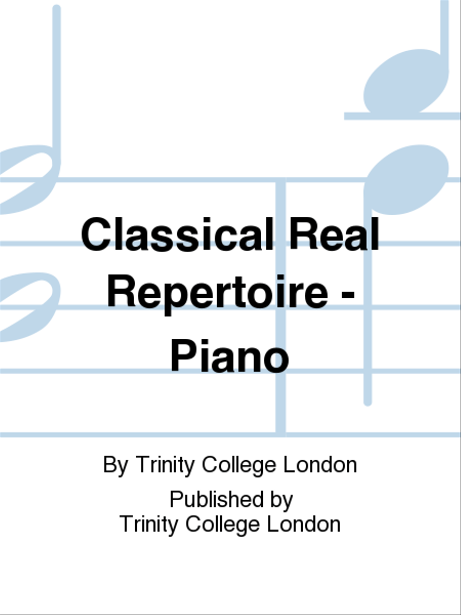 Classical Real Repertoire Piano Solo scores gallery preview page 1