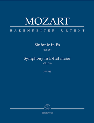 Book cover for Sinfonie, No. 39 E flat major, KV 543