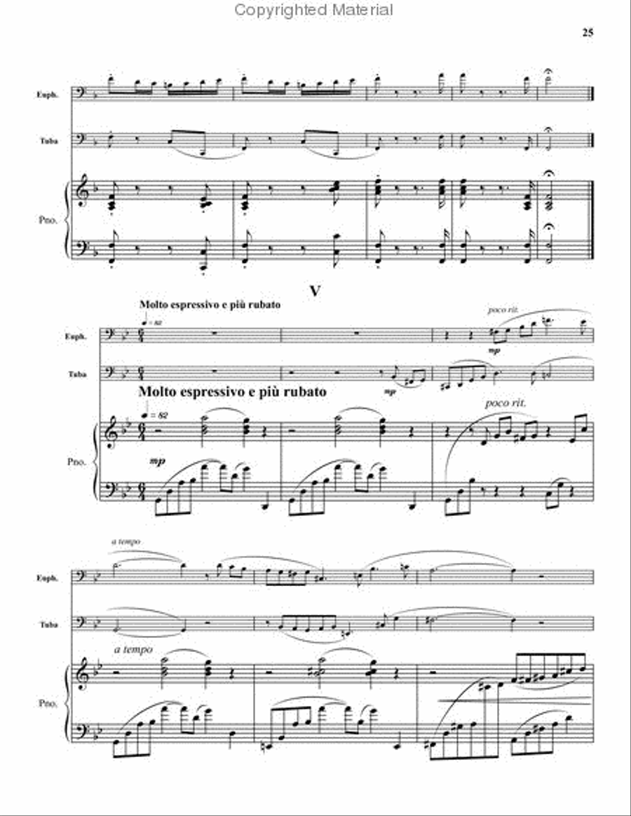 Suite for Euphonium, and Tuba Brass Duet scores gallery preview page 8